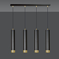 Emibig Emibig Gavle 4L black and gold hanging lamp GU10 tubes - Ideal for modern interiors