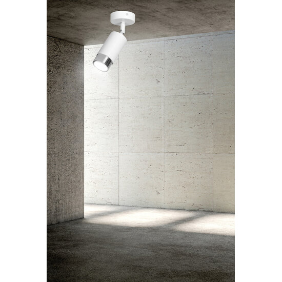 Emibig Emibig Spot plafond Boras GU10 blanc et chrome finition luxe - Éclairage idéal pour chaque espace