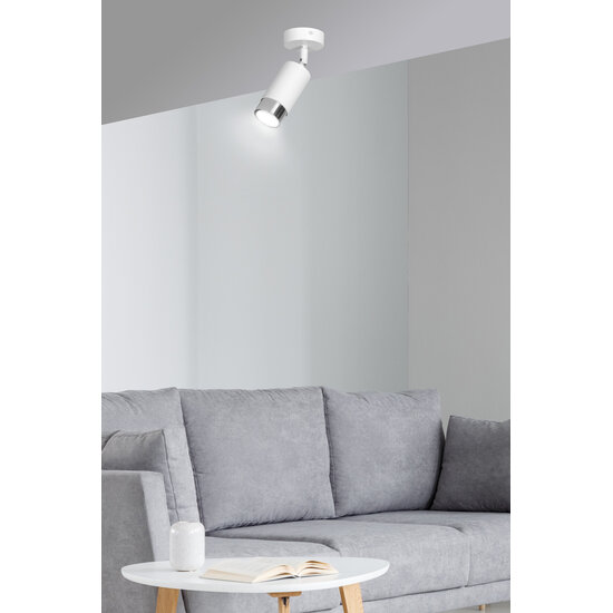 Emibig Emibig Boras Deckenstrahler GU10 in Weiß und Chrom mit luxuriösem Finish - Ideale Beleuchtung für jeden Raum