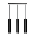 Emibig Emibig Gavle 3L noir GU10 suspension avec finition chrome - Éclairage élégant pour tous les espaces
