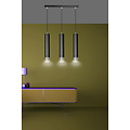 Emibig Emibig Gavle 3L black GU10 pendant boiler with chrome finish - Stylish lighting for any space