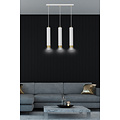 Emibig Emibig Gavle 3L wit en goud hangende cilinders GU10 - Perfect voor sfeervolle verlichting in uw slaapkamer