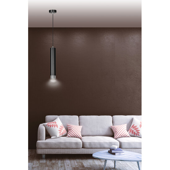 Emibig Emibig Gavle black GU10 pendant tube with chrome finish - Ideal lighting for any space
