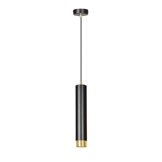 Emibig Emibig Gavle tubo colgante dorado y negro GU10 ajustable en altura - Ideal para interiores modernos
