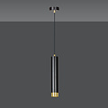 Emibig Emibig Gavle tubo colgante dorado y negro GU10 ajustable en altura - Ideal para interiores modernos