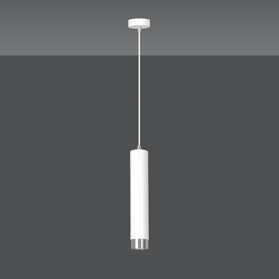 Emibig Emibig Gavle white pendant tube GU10 with chrome finish - Ideal for stylish lighting in any space