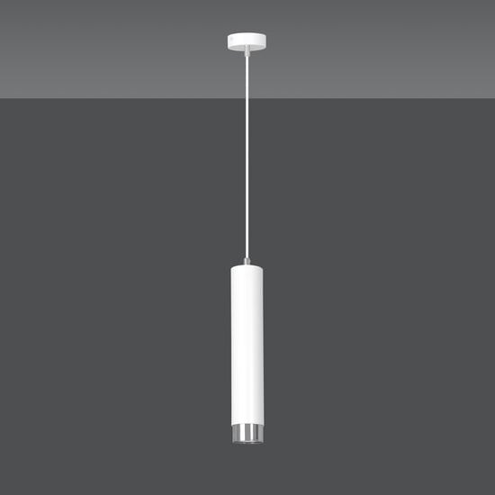 Emibig Emibig Tubo colgante blanco Gavle GU10 con acabado cromado - Ideal para una iluminación elegante en cualquier espacio