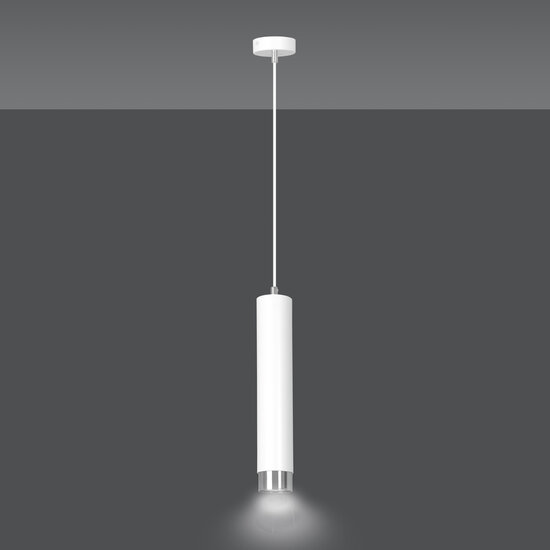 Emibig Emibig Gavle white pendant tube GU10 with chrome finish - Ideal for stylish lighting in any space