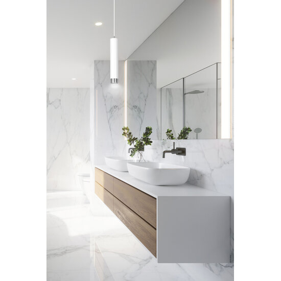 Emibig Emibig Gavle witte pendelkoker GU10 met chroom afwerking - Perfect voor moderne verlichting in elke ruimte