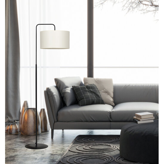 Emibig Emibig Umea black and ecru standing lamp 1x E27 - Perfect ambiance for any room