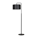 Emibig Emibig Umea lampe debout noire avec abat-jour noir 1x E27 - Éclairage idéal pour chaque pièce