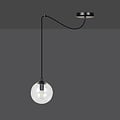 Emibig Emibig Uppsala schwarze 1L Pendelleuchte transparentes Glas E14 - Ideal für eine gemütliche Atmosphäre