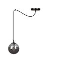 Emibig Emibig Uppsala lampe suspendue noire complète 1L verre fumé E14 - Idéale pour les intérieurs modernes