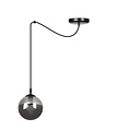 Emibig Emibig Uppsala vollschwarze 1L Hängelampe Rauchglas E14 - Ideal für moderne Innenräume