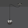Emibig Emibig Uppsala full black 1L hanging lamp smoked glass E14 - Ideal for modern interiors