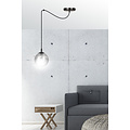 Emibig Emibig Uppsala full black 1L hanging lamp smoked glass E14 - Ideal for modern interiors