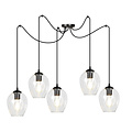 Emibig Emibig Malmo transparent 5x E27 pendant decentralized - Ideal lighting for any space