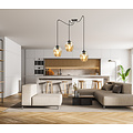 Emibig Emibig Malmo amber colored 3L suspension E27 decentralizable - Ideal for creating a warm atmosphere in any room