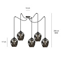Emibig Emibig Malmo 5x E27 colgante ahumado descentralizado - Iluminación ideal para cualquier espacio