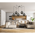 Emibig Emibig Malmo 5x E27 pendel gefumeerd decentraliseerbaar - Perfecte verlichting voor elke ruimte