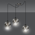 Emibig Emibig Malmo 3L suspension fumée E27 décentralisable - Idéale pour créer une ambiance chaleureuse dans n'importe quel espace