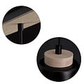Emibig Emibig Kaarina black pendant lamp with wood 1x E27 - Create ambiance in your home