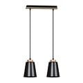 Emibig Emibig Kaarina 2L black pendant lamp with wood 2x E27 - Perfect lighting for any space