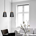 Emibig Emibig Kaarina 2L zwarte pendellamp met hout 2x E27 - Perfecte verlichting voor elke ruimte