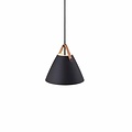 nordlux lámpara colgante de 16 cm escandinava blanca, negra, vidrio blanco - Perfecta para un interior moderno