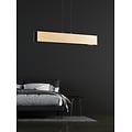 Emibig Emibig Raisio long hanging lamp wood with black interior 3x E27 - Ideal for creating a cozy atmosphere in any room