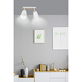 Emibig Emibig Salo 2L witte plafondlamp wit en hout 2x E27 - Perfecte verlichting voor elke ruimte
