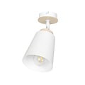 Emibig Emibig Salo lampe de plafond blanche et bois 1x E27 - Éclairage idéal pour chaque pièce
