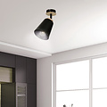 Emibig Emibig Salo black ceiling lamp black and wood 1x E27 - Perfect lighting for any space