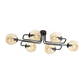 Emibig Emibig Kangasala special 6L ceiling lamp black with amber bulbs E14 - Create a warm atmosphere in your home