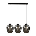 Emibig Emibig Nokia lange 3L gerookt glas hanglamp 3x E27 - Perfecte verlichting voor elke ruimte