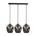 Emibig Emibig Nokia longue 3L lampe suspendue en verre fumé 3x E27 - Éclairage idéal pour les intérieurs modernes