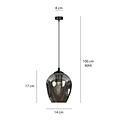Emibig Emibig Nokia lampe pendante en verre fumé E27 - Éclairage idéal pour chaque espace