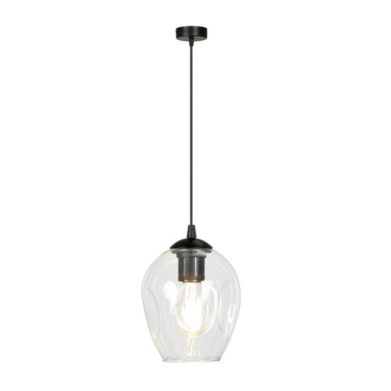Emibig Emibig lámpara colgante de vidrio transparente Nokia E27 - Iluminación ideal para interiores modernos