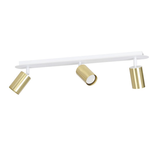 Emibig Emibig Kokkola 3L white and gold ceiling lamp 3x GU10 orientable - Ideal lighting for any room