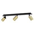 Emibig Emibig Kokkola 3L black and gold ceiling lamp 3x GU10 orientable - Ideal lighting for modern interiors