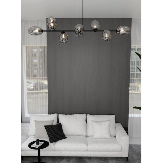Emibig Emibig PANDORA 8 BL GRAFIT - Lámpara colgante moderna para una iluminación elegante