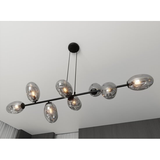 Emibig Emibig PANDORA 8 BL GRAFIT - Lámpara colgante moderna para una iluminación elegante