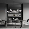 Emibig Emibig PANDORA 8 BL GRAFIT - Modern pendant lamp for stylish lighting