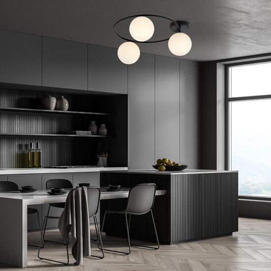 Emibig Emibig SOPRA 3 BL OPAL - Minimalistische Deckenlampe für jeden Raum