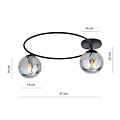 Emibig Emibig SOPRA 2 BL GRAFIT - Minimalistische Deckenlampe für jeden Raum