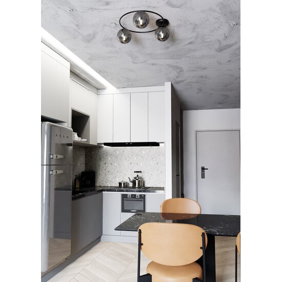 Emibig Emibig SOPRA 3 BL GRAFIT - Lampe de plafond minimaliste pour tous les espaces