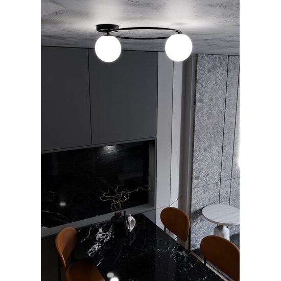 Emibig Emibig SOPRA 2 BL OPAL - Lampe de plafond minimaliste pour tous les espaces