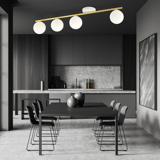 Emibig Emibig MONZA 4 WH OPAL - Moderne Deckenlampe für stilvolle Beleuchtung