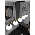 Emibig Emibig ALLORA 5 BL OPAL - Lámpara colgante moderna para una iluminación elegante