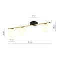 Emibig Emibig MONZA 3 BL OPAL - Lámpara de techo moderna para una iluminación elegante
